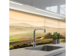 Salpicaderos De Cocina Paisaje - Toscana - Luz Matinal 150x60 Cm