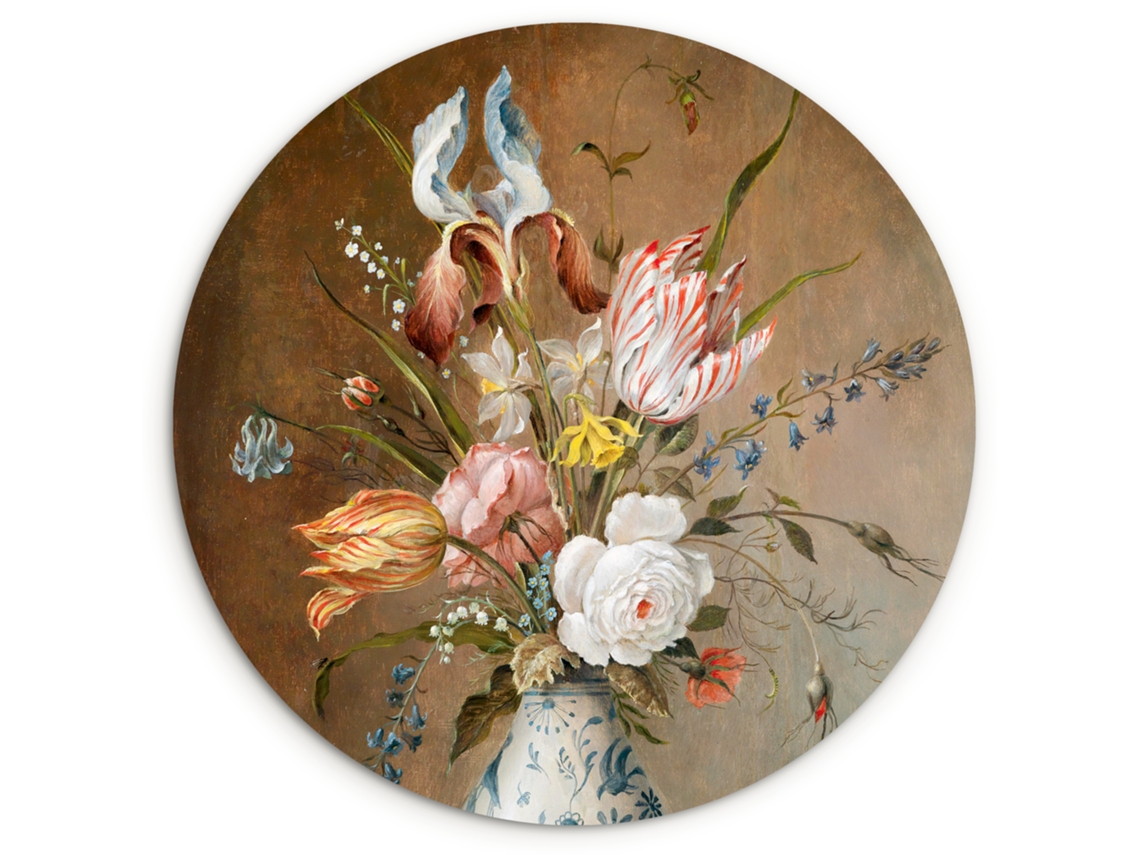 El Cuadro Naturaleza Muerta Con Flores - Balthasar Van Der Ast - Pintura 60x60 Cm