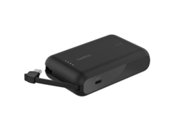 Bateria Externa 10k Con Cable Negra