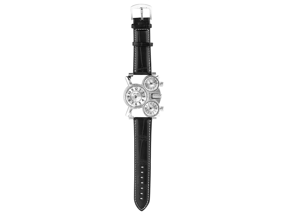 Reloj Analógico De Cuarzo Para Hombre Con Correa De Poliuretano, Caja De Aleación Y Diseño Elegante (esfera Blanca).