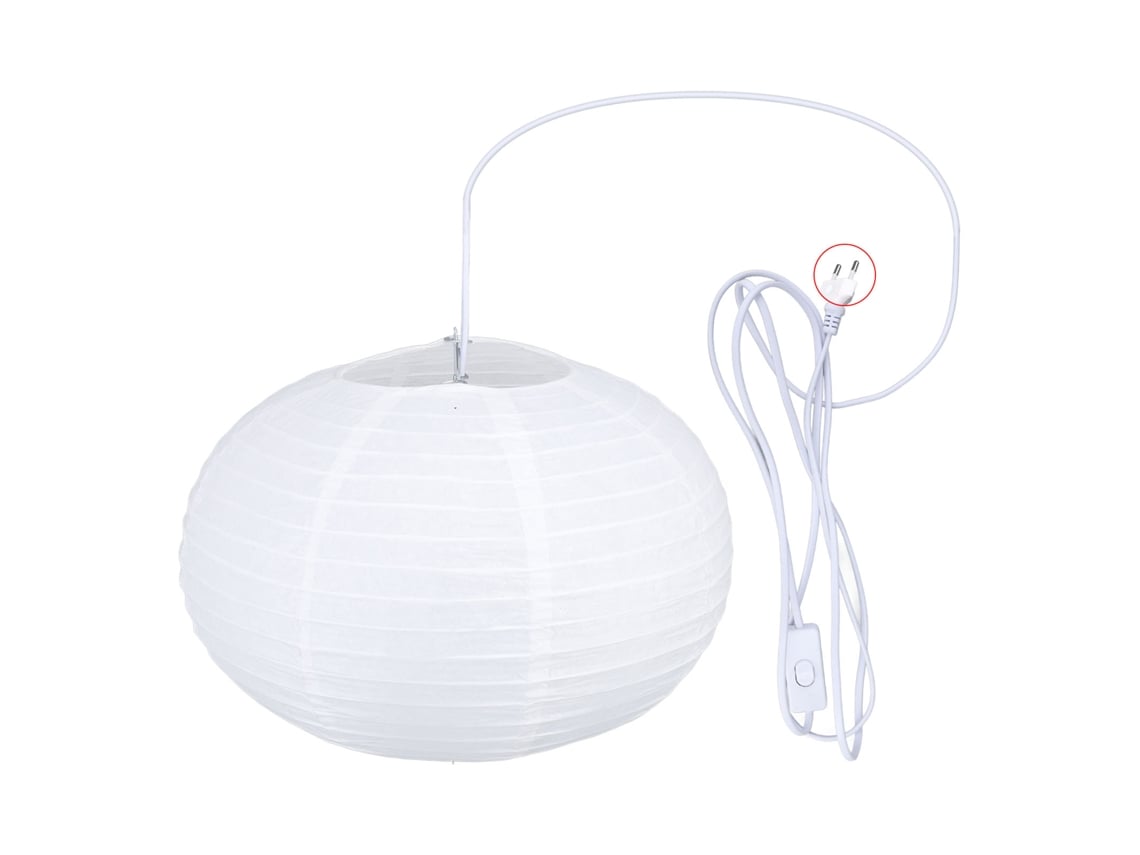 2026-lámpara De Papel Redonda Colgante Luz Suave Fácil De Montar Para Dormitorio Salón Plug Ue 220v