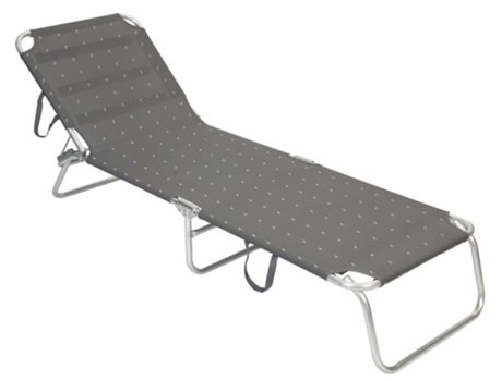 Bo-Camp Cama plegable para camping Florence gris