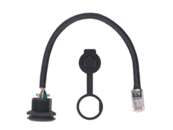 Cable Con Conector Hembra 8 Pin Hilo E13 A Rj45 Macho Recto Sin Escudo Pvc