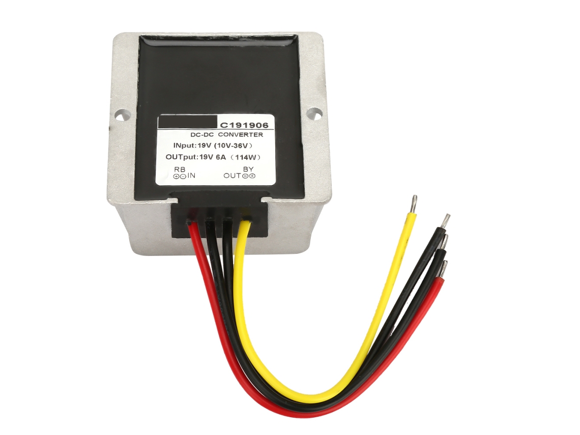 Módulo regulador de tensão Veloriskku-Auto Step Up/Down, conversor Boost/Buck de 10-36V para 19V (6A)