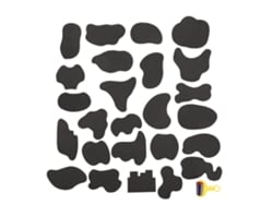 25 Moldes De Tatuagem Capilar Para Desenhos E Estilos - Stencil De Carving Com 25 Padrões Diferentes