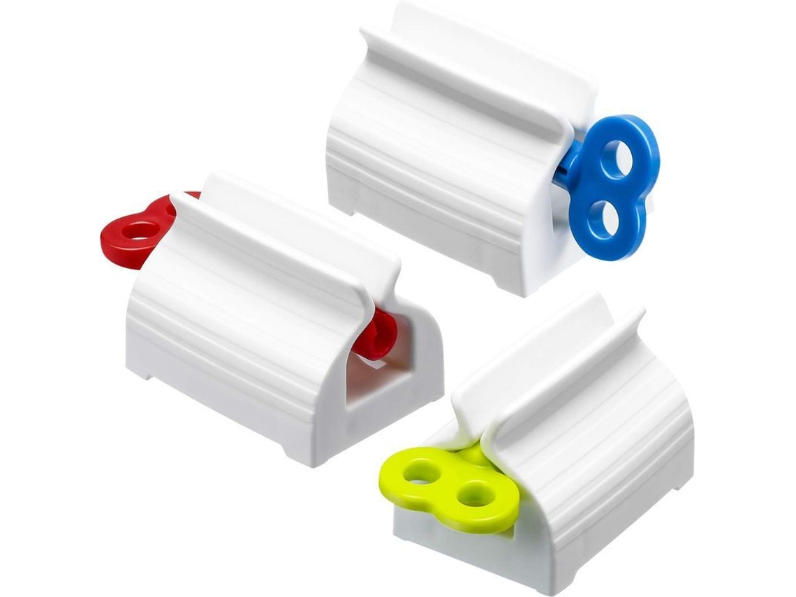 Juego De 3 Dispensadores De Pasta De Dientes Con Base Giratoria Para Baño.