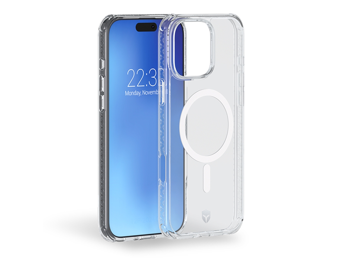 Funda Magsafe Air Reforzada Sistema para iPhone 16 Pro FORCE CASE Plástico Resistente Transparente