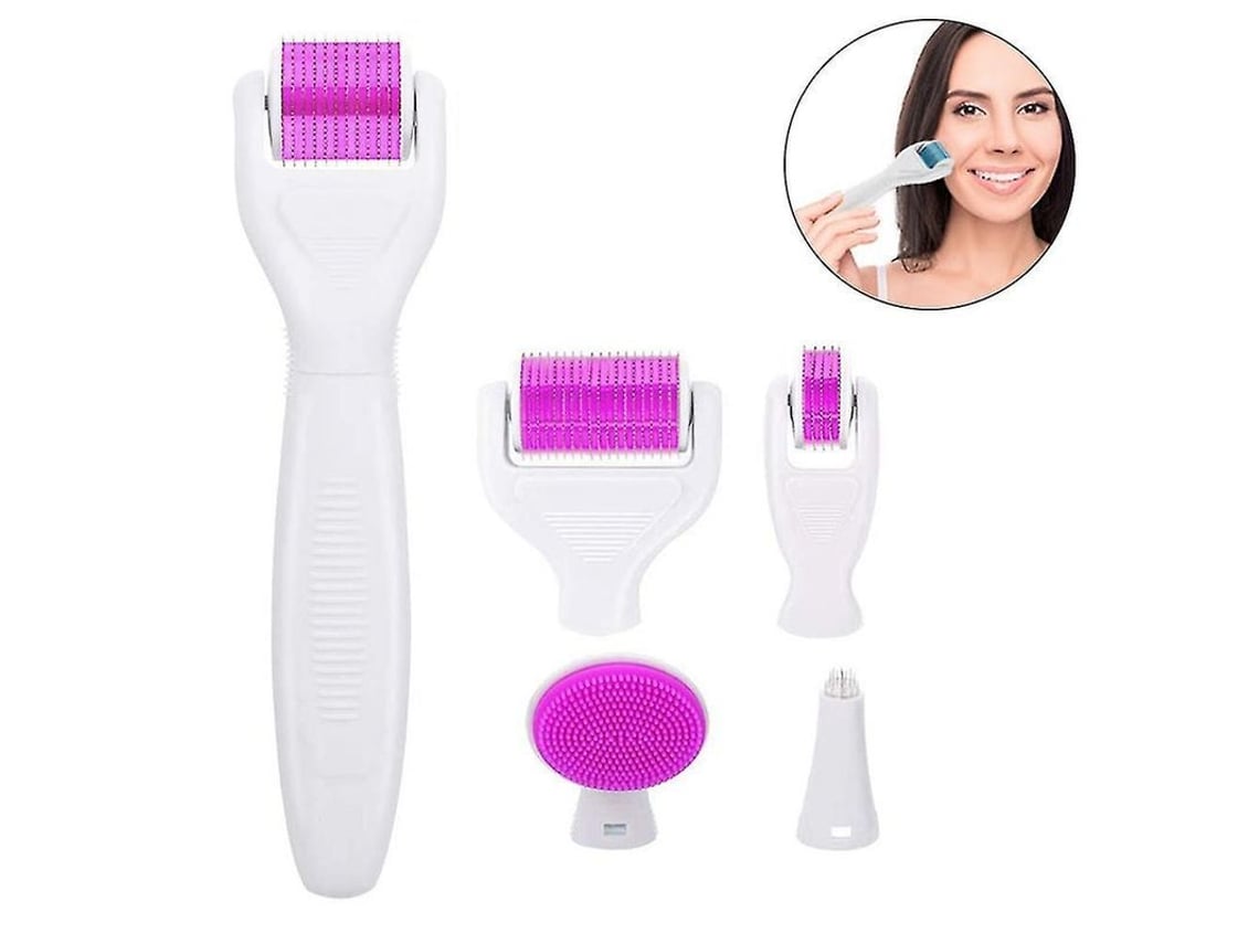 Rodillo De Microagujas 6 En 1 Para El Cuidado Facial Con Agujas De Acero Inoxidable.