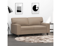 Sofá De 2 Plazas | Sofá De Salón | Sofá De Descanso De Cuero Sintético Color Capuchino 120 Cm Wsd122999