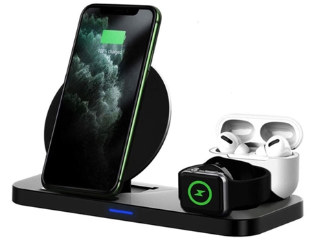 Estación de Carga Sem Rápido Iw para iPhone 11 Pro/XS/8/8 Plus/XR/11 Pro Max/11/XS Max YIZHOOD Negro