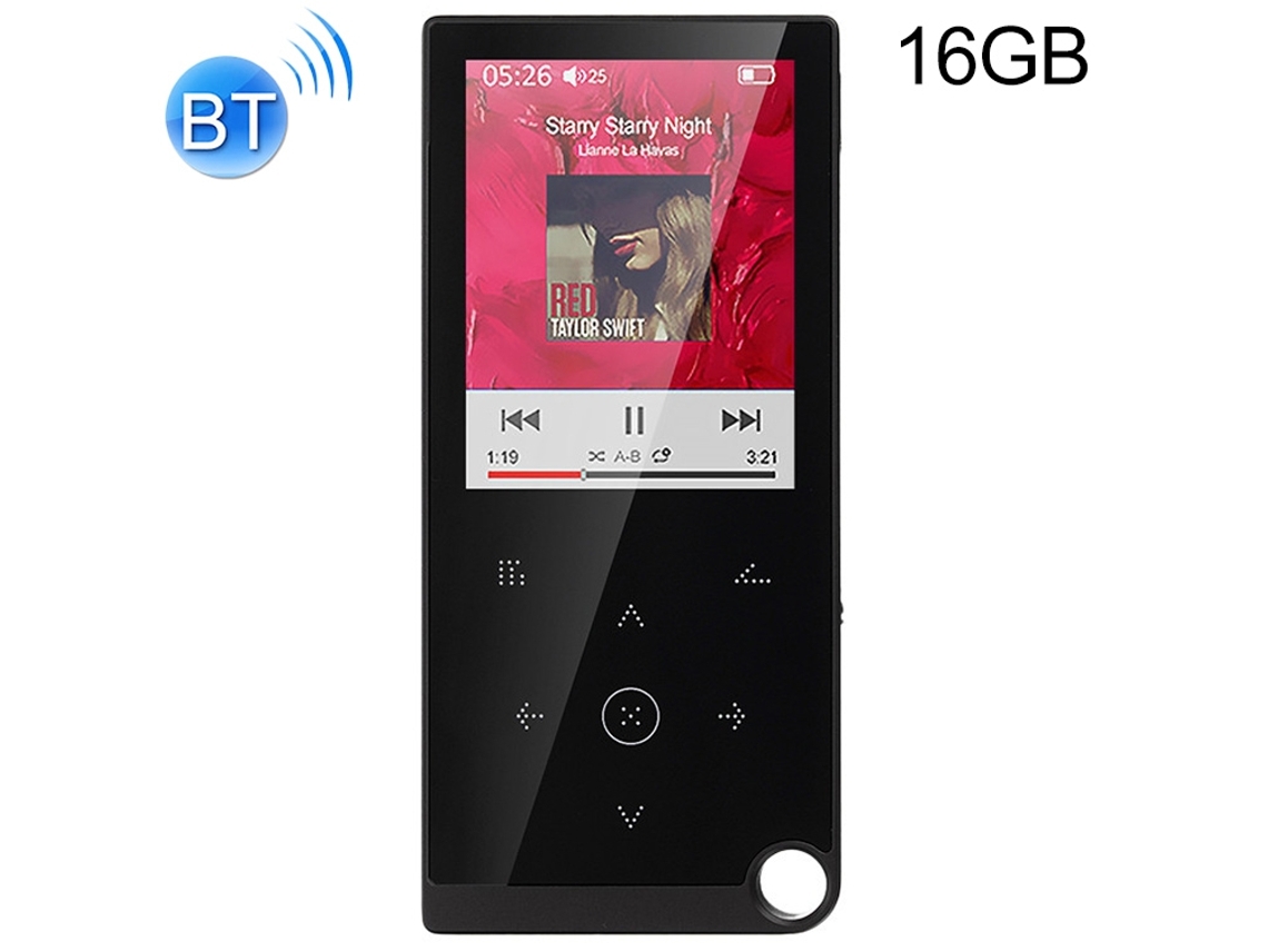 Reproductor de audio deportivo CSYY E05, MP4/MP3, 16 GB, Bluetooth (negro)