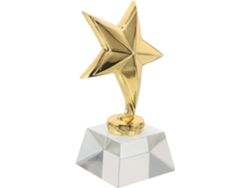 Trofeo De Cristal Y Metal Para Niño Y Niña
