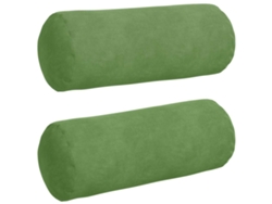 Cojines de apoyo, 2 unidades, verde claro, Ø 15 x 40 cm, HARLANV1