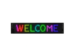 Skyhe 09488304 Tira de LED con texto personalizable en negro