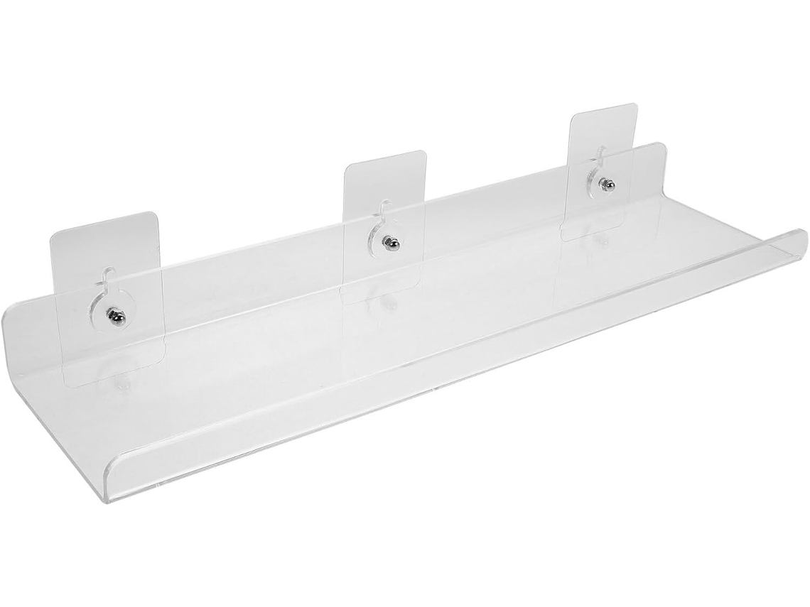 Estante de baño acrílico Slowmoose en forma de U, 40x10cm, sin agujero.