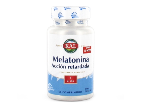 Complemento Alimentar KAL Kal Melatonin 1,9 + 5HTP 60 Capsulas A/R (61075) (60 cápsulas)