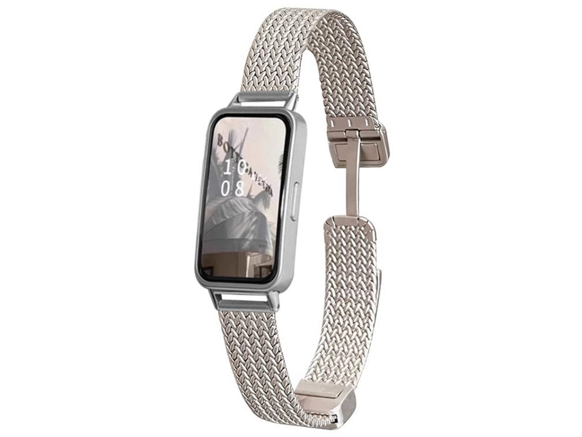 Pulsera para Huawei Band 10 / 9 / 8 - Acero inoxidable - Cierre magnético - Espiga de trigo Starlight