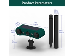 Luz estroboscópica solar con sensor de movimiento y alarma antirrobo, resistente al agua IP55, para uso en exteriores, hogar, granja, pueblo, jardín.