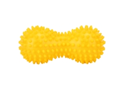 Pelota De Masaje Amarilla De Pvc Con Puentes Para Relajación Muscular, Fortalecimiento De La Fascia Y Yoga.