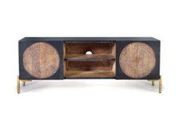 MUEBLE DE TV - AUDIO Marrón.GINER Y COLOMER 56x40x145