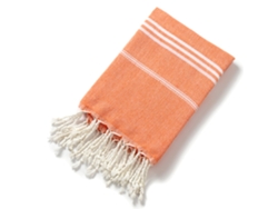 Toallas De Baño Absorbentes De Terciopelo Turco Natural Con Borlas Y Temática Navideña (naranja), Juego De 3 Piezas