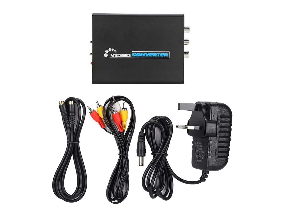 Conversor Hdmi Para Av S-terminal Full Hd Com Saída De Vídeo Cvbs S-video Adaptador