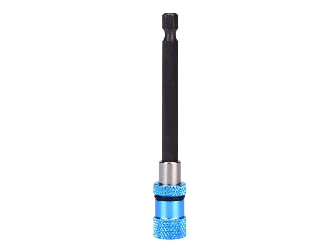 Barra De Extensión De Broca De Acero Endurecido De 1/4 De Pulgada Con Conexión Rápida Para Destornillador Eléctrico (100 Mm)