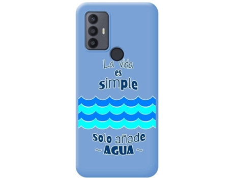 Carcasa para TCL 30 SE TUMUNDOSMARTPHONE Silicona Líquida Dibujos Azul
