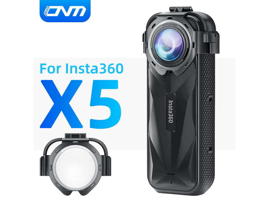 Protector de lente óptico para Insta360 X5, extraíble, cubre la lente y protege contra rayones. Aeuzwr