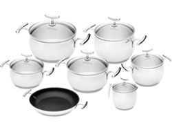 Batería de Cocina SILAMPOS Yumi Glass (7 piezas)
