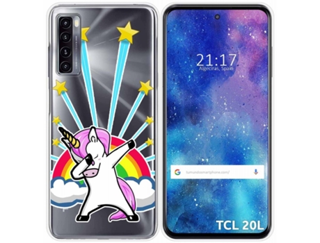 Carcasa TCL 20L / 20L+ TUMUNDOSMARTPHONE Dibujos Transparente Multicolor