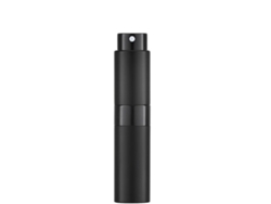Frasco de perfume reutilizable con atomizador de viaje. Mdug (negro, 8 ml)