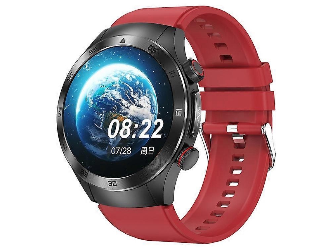 Reloj inteligente E800 con pantalla AMOLED de 1,49 pulgadas, Bluetooth, llamadas, terapia láser, ECG, correa de silicona Ly Ebike