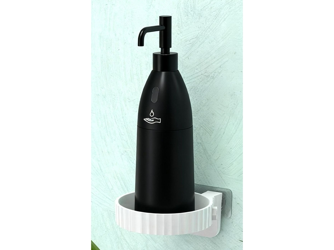 (negro Con Bandeja) Dispensador De Jabón De Manos Inteligente Para Baño, Dispensador Automático De Jabón En Espuma Con Sensor, 280 Ml