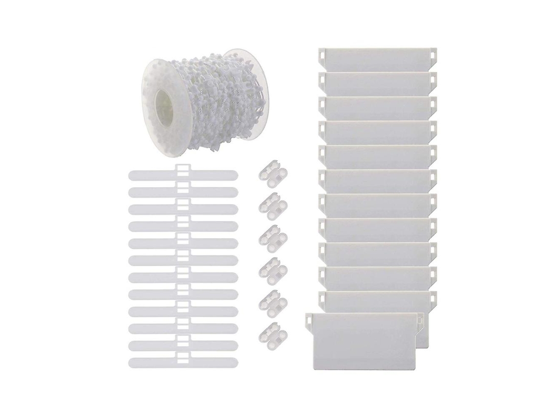 Placas De Peso Para Cortinas Verticales 12 Piezas 89mm Con Cadena De 10m Y 6 Conectores Piezas De Repuesto Para Persianas Verticales