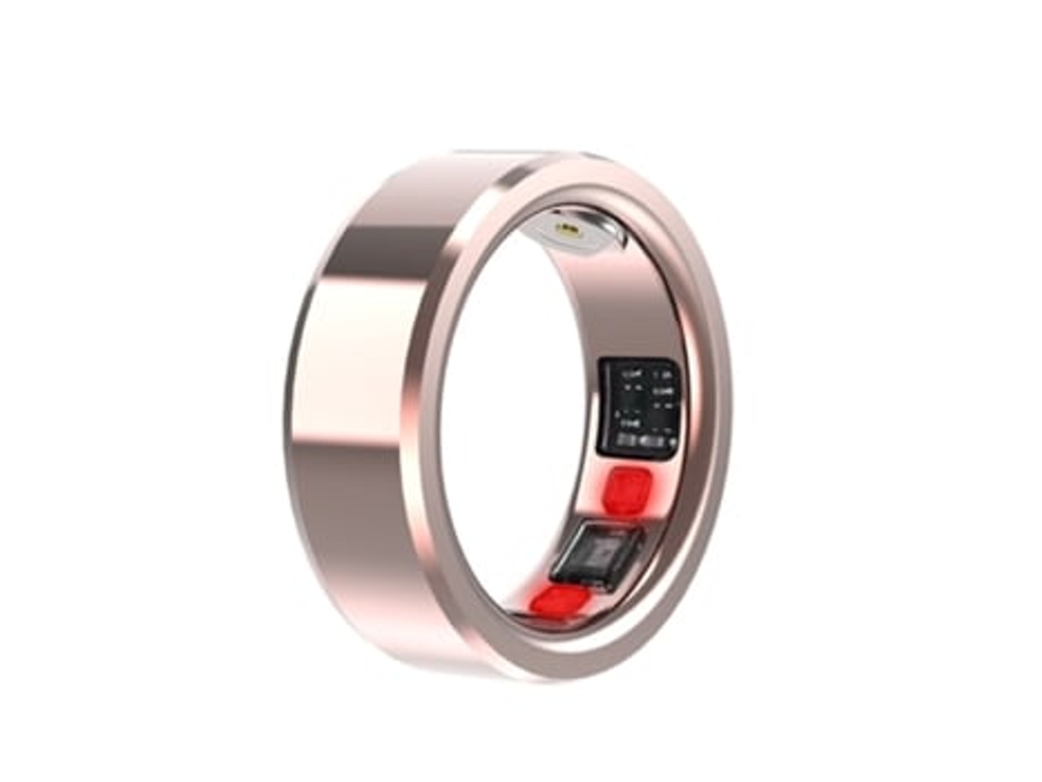 Smart Ring AUJEZON C3 con seguimiento de Sueño, fitness y estuche de carga 18# oro rosa