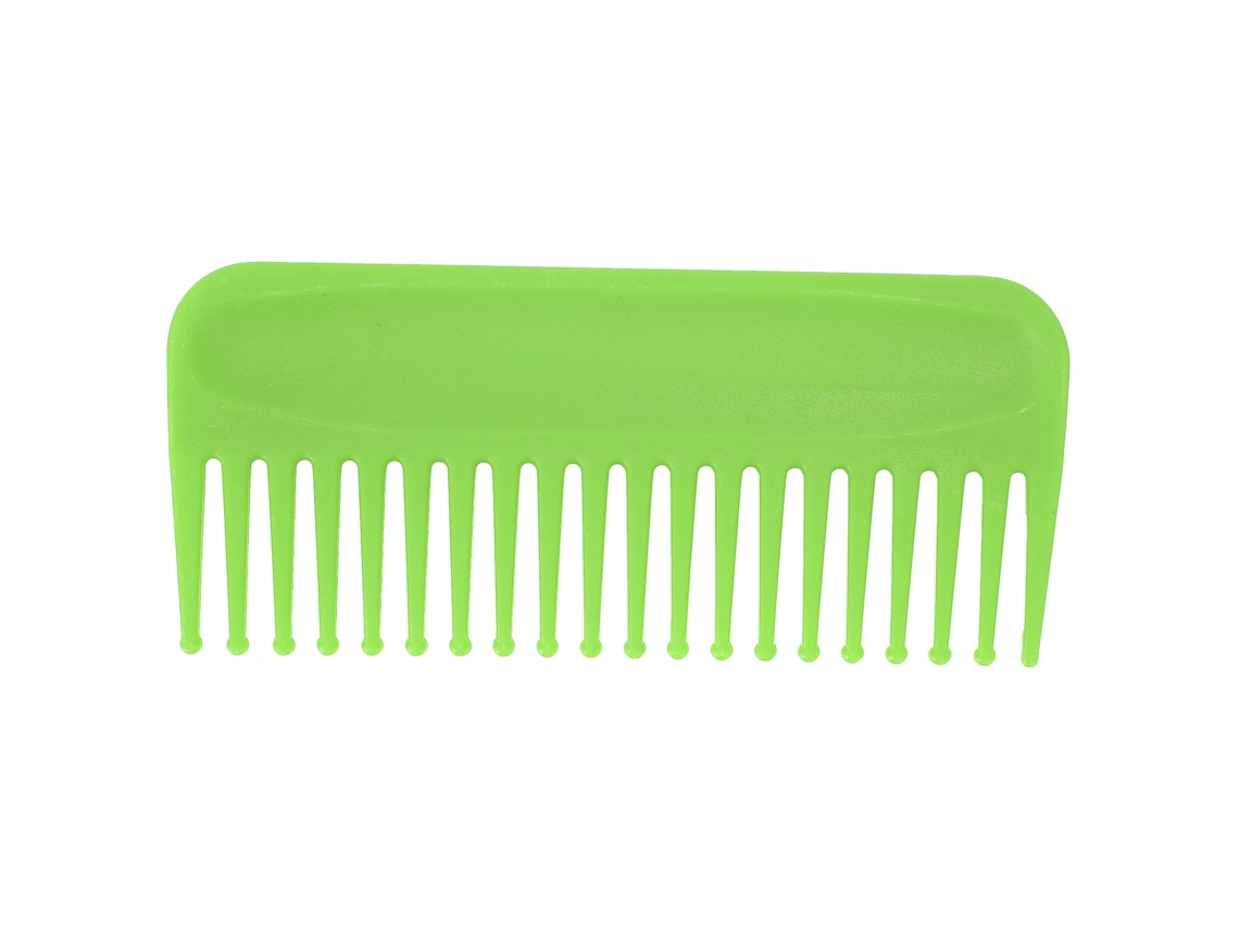 Pente desembaraçador de dentes largos 2026 para cabelos sem cabo, pente para salão de beleza e uso doméstico, verde