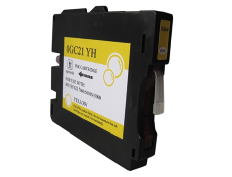 Cartucho de Tinta Compatible Ricoh Gc21 Amarillo Tinta de Sublimación (405535 - 405539)