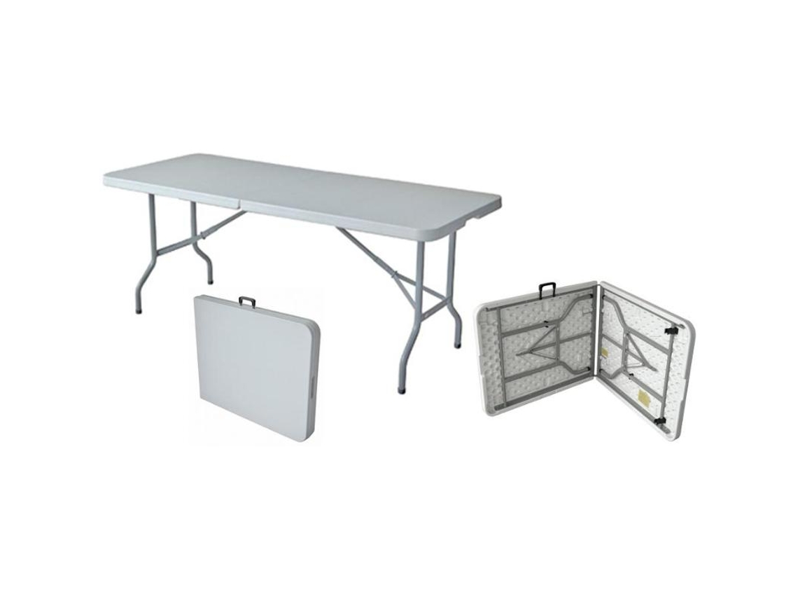 Mueble mesa rectangular plegable 183x74x74 cm wx-f-183