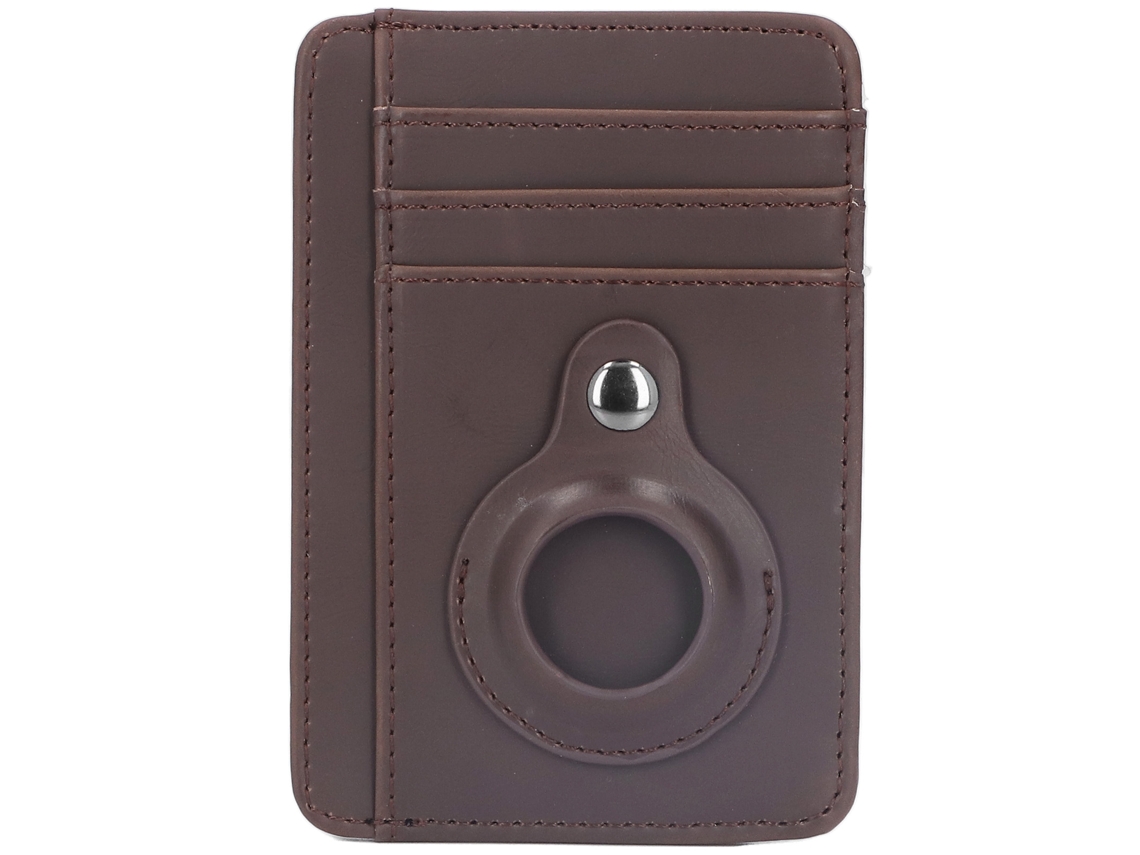 Cartera Delgada De Piel Sintética Con Bloqueo Rfid Y Localizador De Tarjetas De Crédito Para Ios.