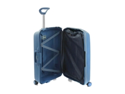 Roncata Ruim De Viagem / Trolley Médio 68Cm 4 Rodas Azul Azul Claro