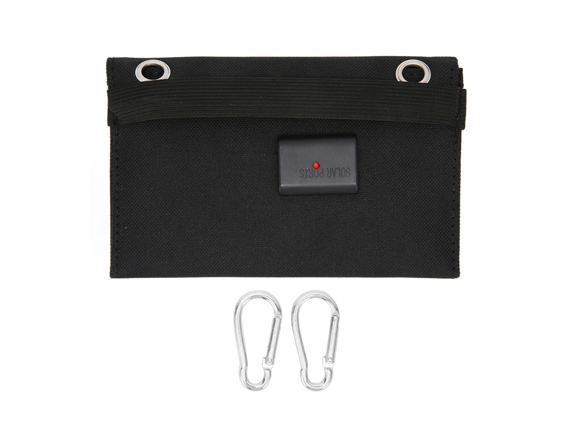 Panel Solar Portátil Plegable De Polisilicio De 4 W Con Hebilla De Escalada Para Coche