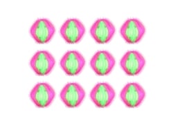 12 bolas de lavado para mascotas inofensivas y reutilizables para eliminar el pelo de la lavadora (rosa, roja y verde)