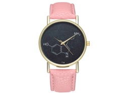 Elegante Reloj De Pulsera Unisex De Cuarzo, Color Rosa, Alta Calidad Y Diseño Moderno.