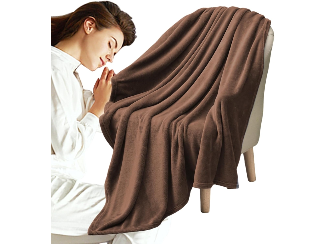 Manta Grande De Forro Polar | Cálida, Reversible, Lavable, 150 X 109 Cm, Ligera, Para El Hogar, Invierno Y Dormitorio.