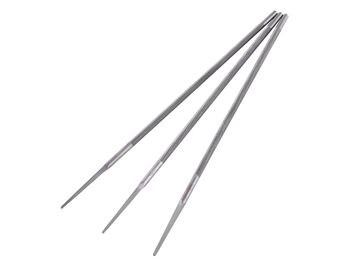 Juego De 3 Limas Redondas De Acero Para Afilador De Cadena De Motosierra De 5,5 Mm