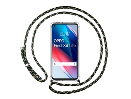 Carcasa Oppo Find X3 Lite 5G TUMUNDOSMARTPHONE Colgante Verde