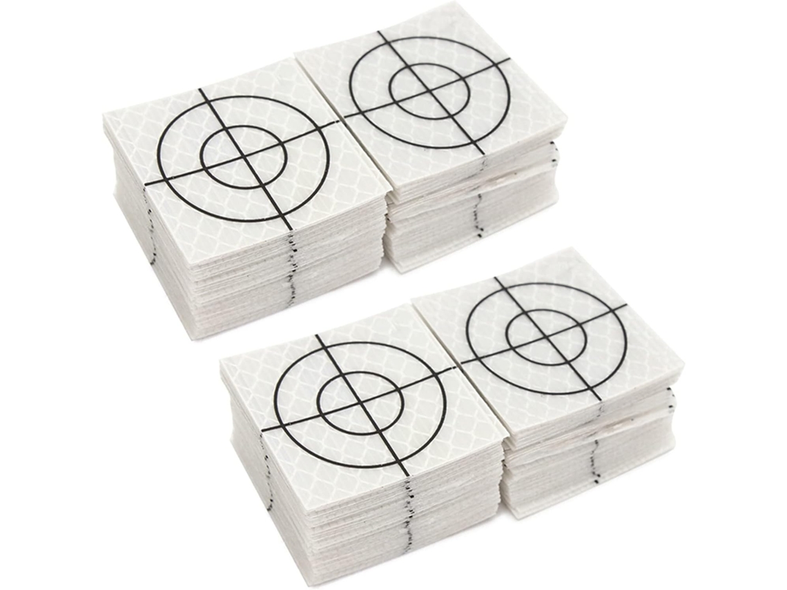 200 Láminas De Medición Reflectantes Para Estaciones Totales De Túneles, 40 X 40 Mm.