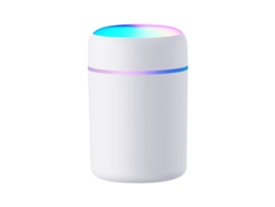 Difusor de aceites esenciales para aromaterapia, humidificador de aire ultrasónico USB con luces de colores (blanco)