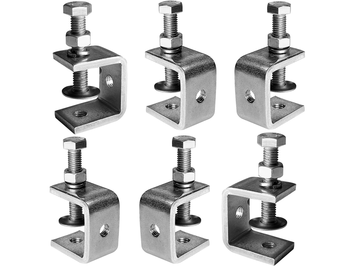 Abrazaderas de acero inoxidable 304 de alta resistencia para sujeción, tensado, herramientas de carpintería, bricolaje y reparación de automóviles.